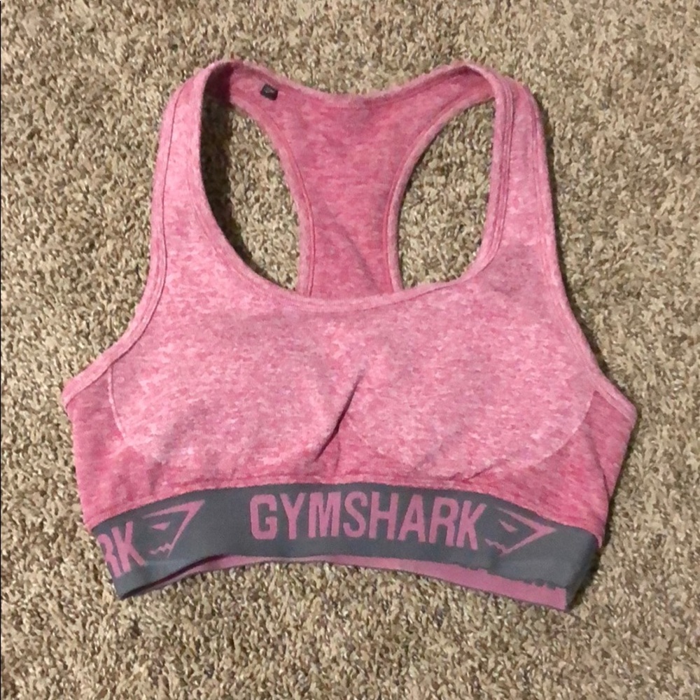 Gymshark Heathered Pink Sports Bra